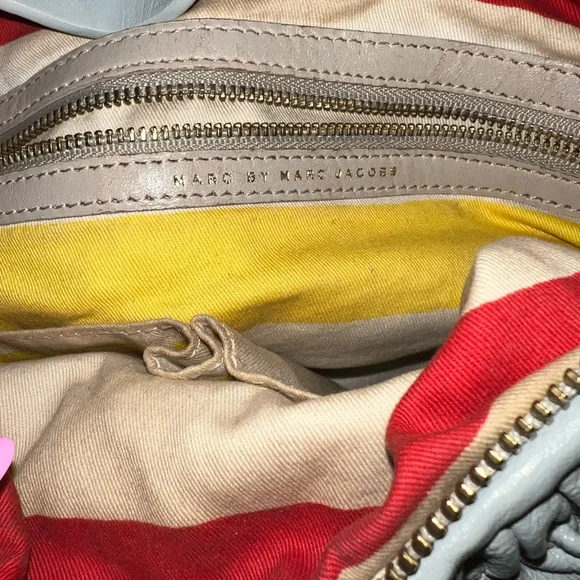 Marc by Marc Jacobs Monogram Hobo Bag - Bone/Gray Leather - Picture 10 of 12